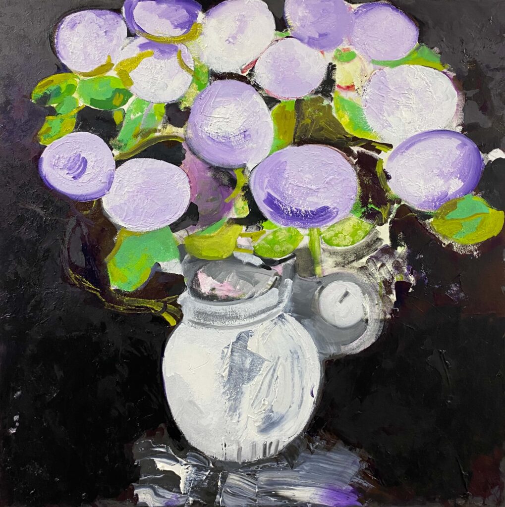 Lavender - Oil on Canvas by Charlotte Tinnell