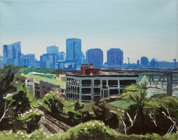 Impressionism, Richmond Skyline - Acrylic Painting by Cameron Harrah