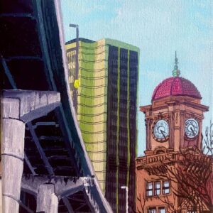 Richmond Main Street Station, Shockoe Bottom - Acrylic Painting by Cameron Harrah