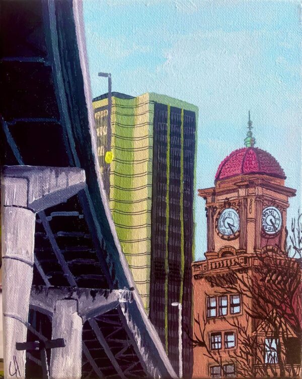 Richmond Main Street Station, Shockoe Bottom - Acrylic Painting by Cameron Harrah