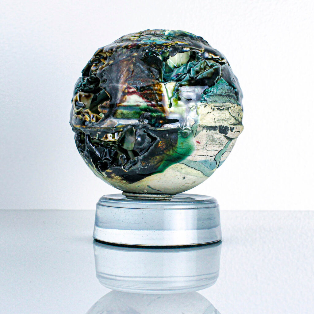 Orb 6 - Ceramic Sculpture by Sara Henry