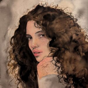 She Knows - Watercolor Painting by Crystal James