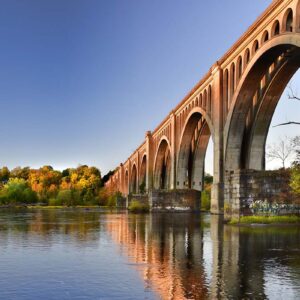 James River Railroad Bridge - Photography on Canvas by Lloyd Chaser