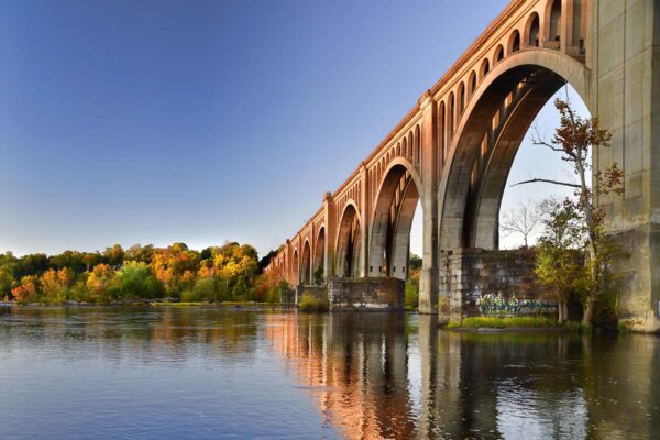 James River Railroad Bridge - Photography on Canvas by Lloyd Chaser