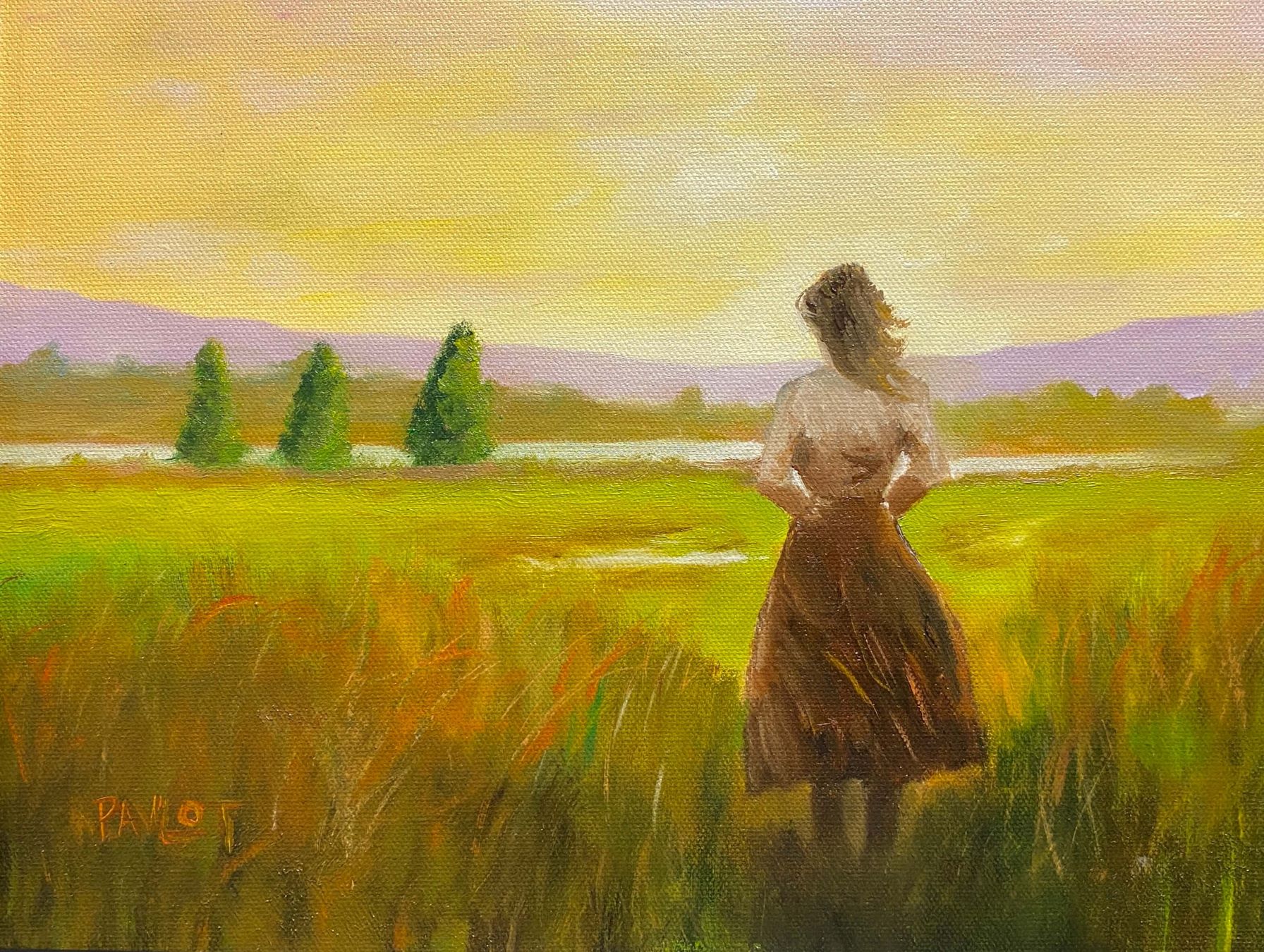 Irish Muse - Oil Painting by Gregory Pavlot