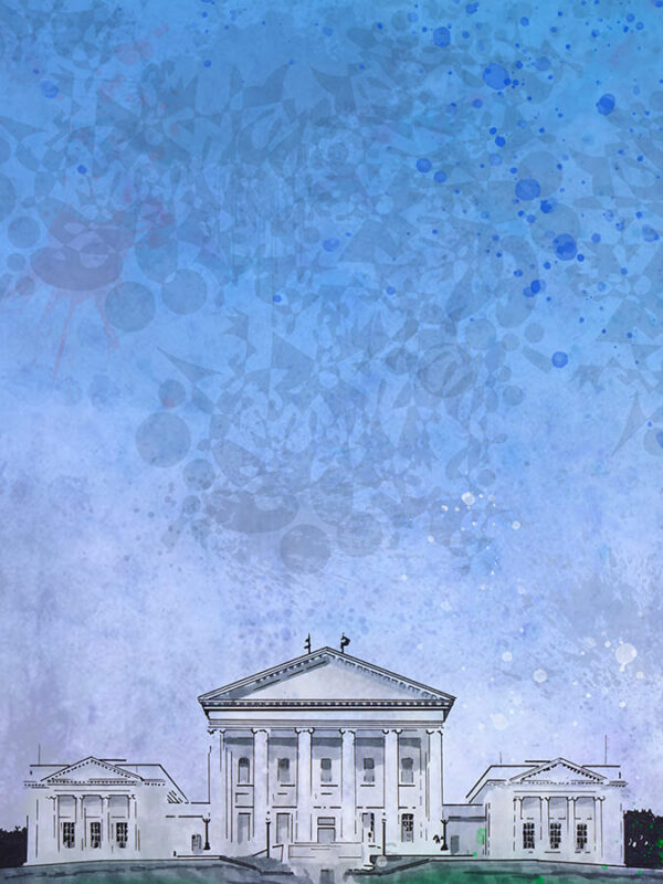 Virginia State Capitol - Mixed Media Digital Painting by Blake Seals