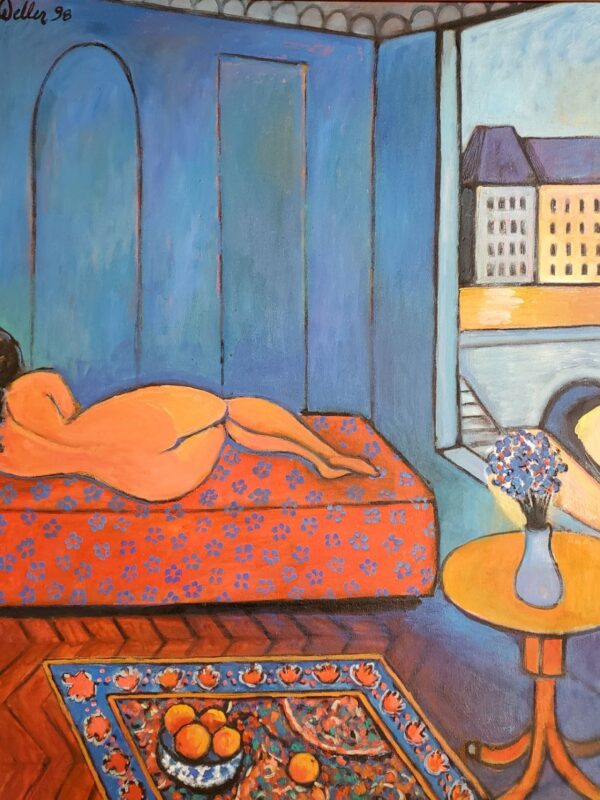 The Blue Hotel Room (Paris) - by Joseph Weller