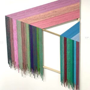 2-24 - Poplar, Lath, Acrylic Artwork by Joshua Leland Yurges