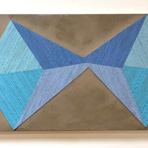"I did not hear; and I should have obliged to keep my clattery old tounge quiet" - Poplar, Plywood, Lath, Acrylic, Concrete Artwork by Joshua Leland Yurges