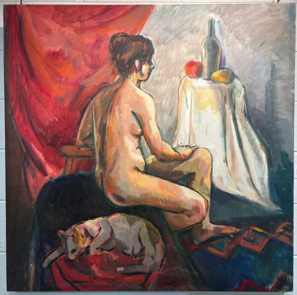 Woman Sitting Nude - by Cagla Kurtulus