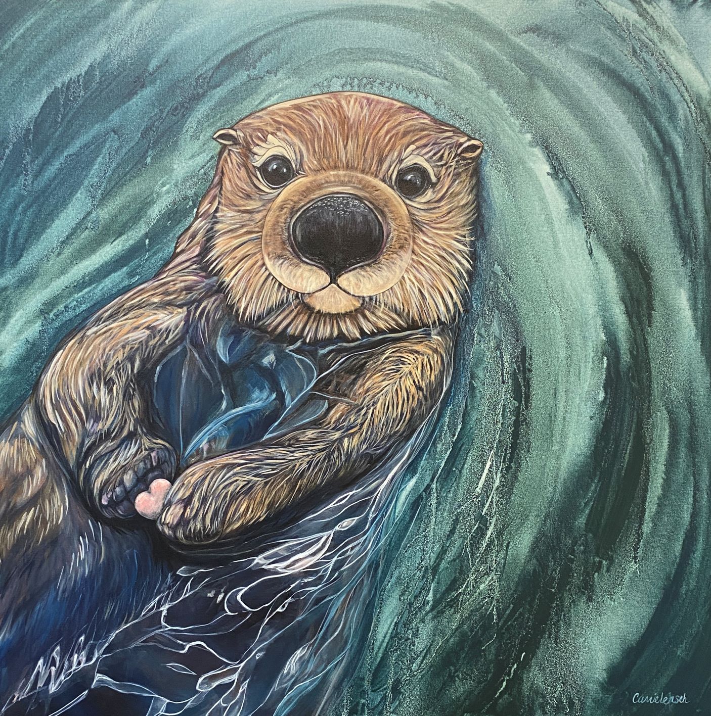 Sea Otter's Favorite Rock - by Carrie Lensch