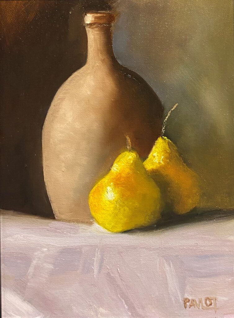 Still Life Jug and Pears - by Gregory Pavlot