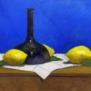 Indigo Glass with Lemon - by Gregory Pavlot