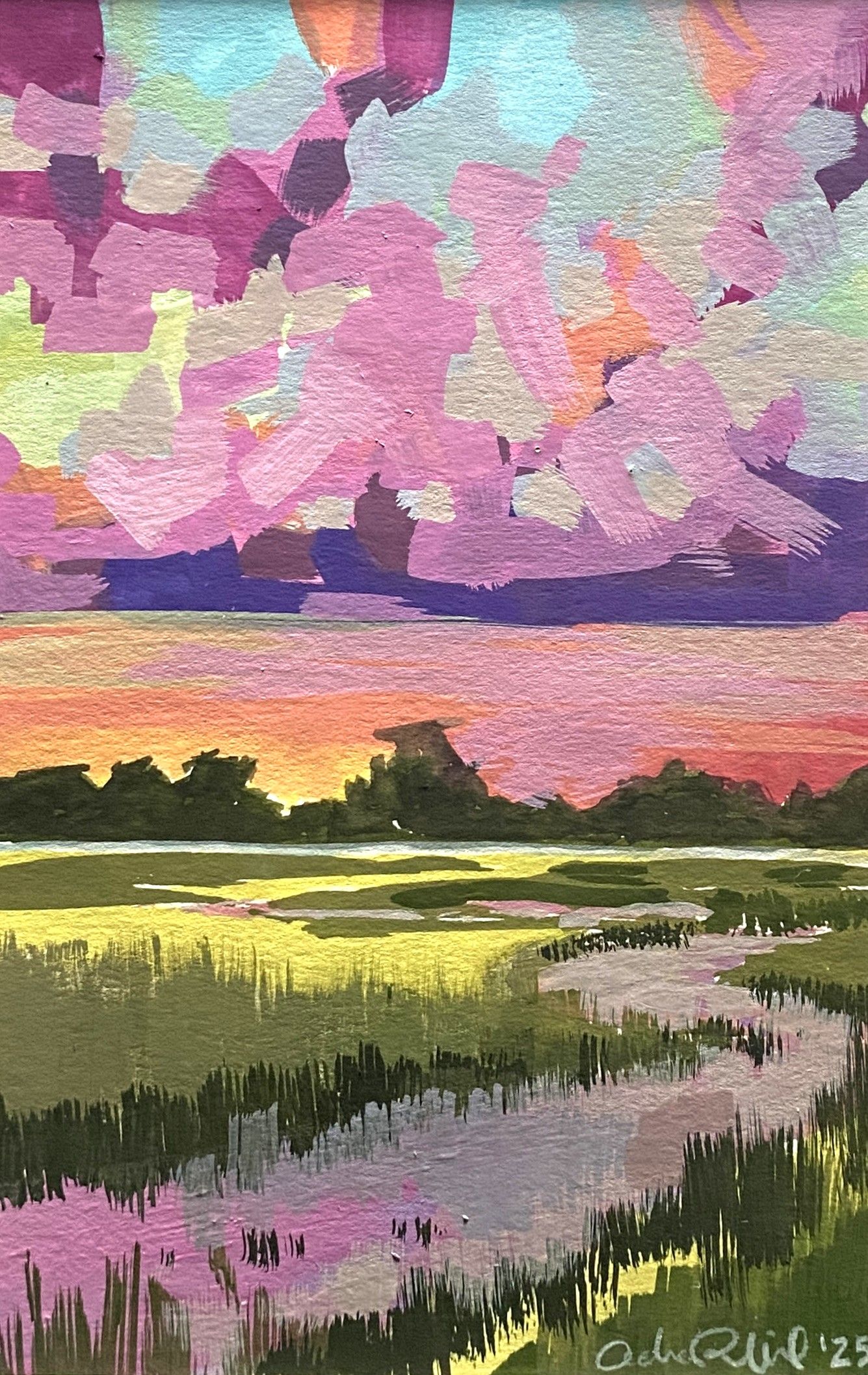 Low Country Sunset Study - by Adam Reinhard