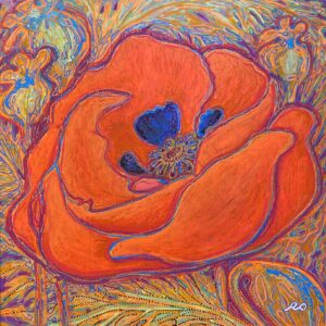 Red Poppy - by Olga Rokhmanyuk