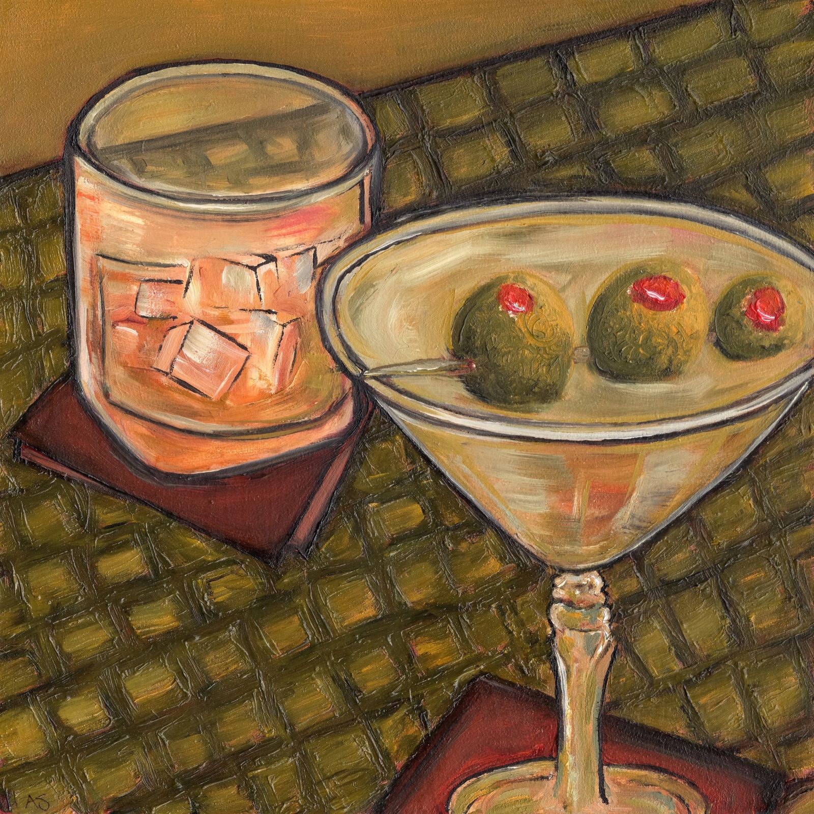 Martini and a Scotch - by Abby Stevens