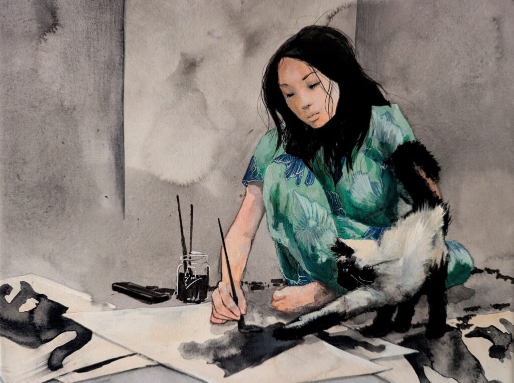 Painting with Stu - by Crystal James
