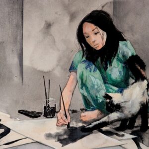 Painting with Stu - by Crystal James
