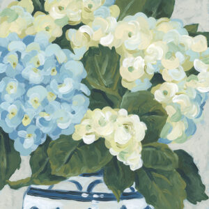 Blue Hydrangea I - by June Erica Vess