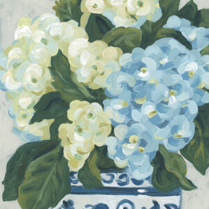 Blue Hydrangea II - by June Erica Vess
