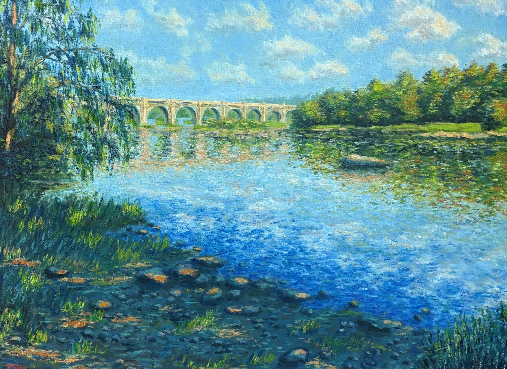 Railway Bridge Over the James River - by Tatiana Grace