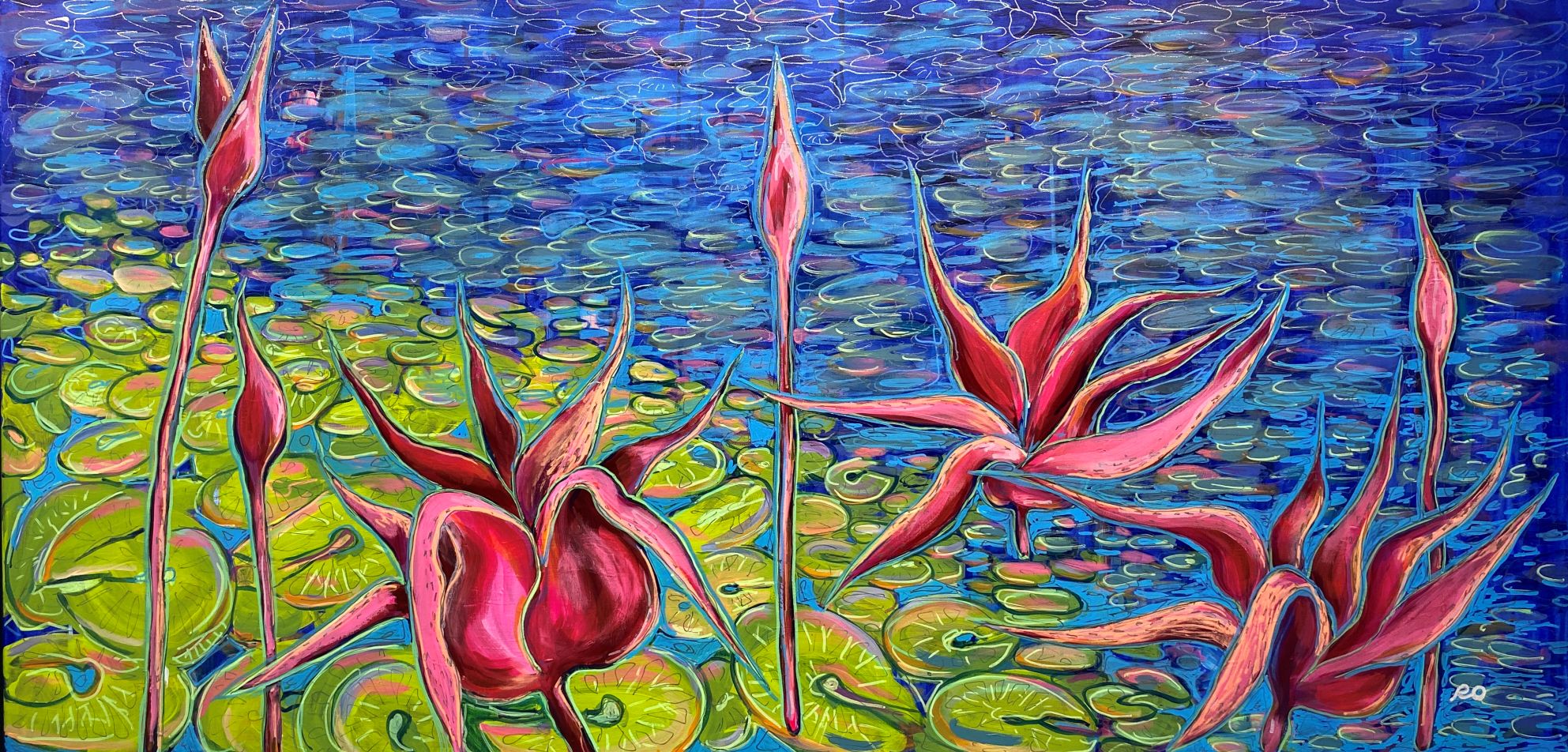 Neon Bloom - by Olga Rokhmanyuk