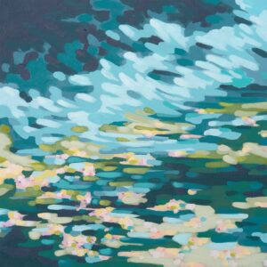 Teal Prism Valley I - by June Erica Vess