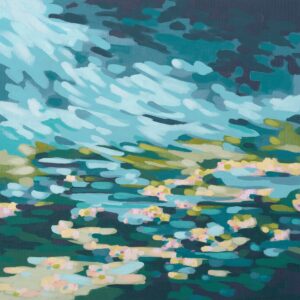 Teal Prism Valley II - by June Erica Vess