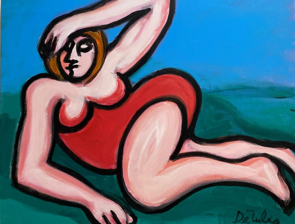 Woman Reclining - by Joe DeIulio