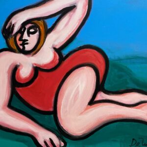 Woman Reclining - by Joe DeIulio